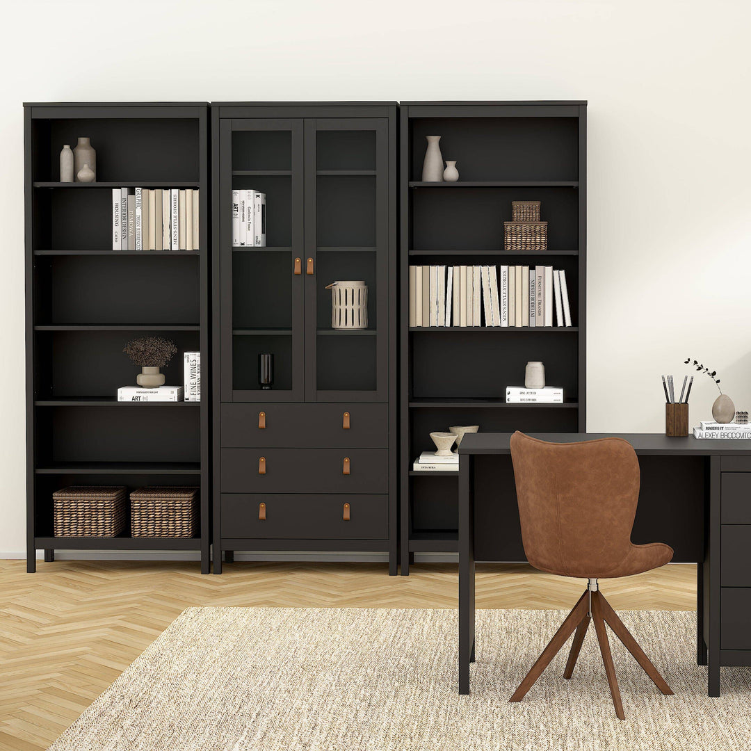 Barcelona Bookcase in Black - TidySpaces