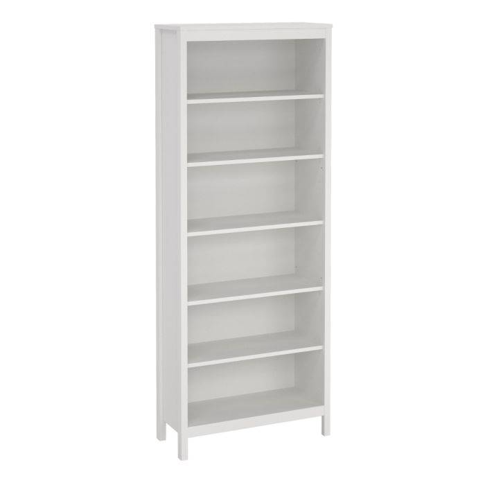 Barcelona Bookcase in White - TidySpaces