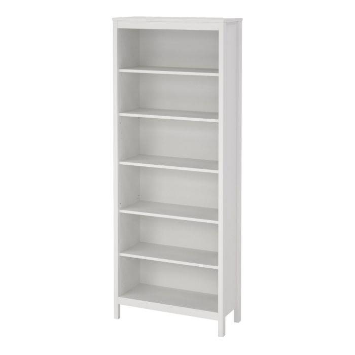 Barcelona Bookcase in White - TidySpaces