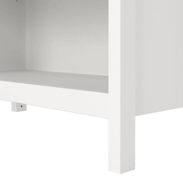 Barcelona Bookcase in White - TidySpaces