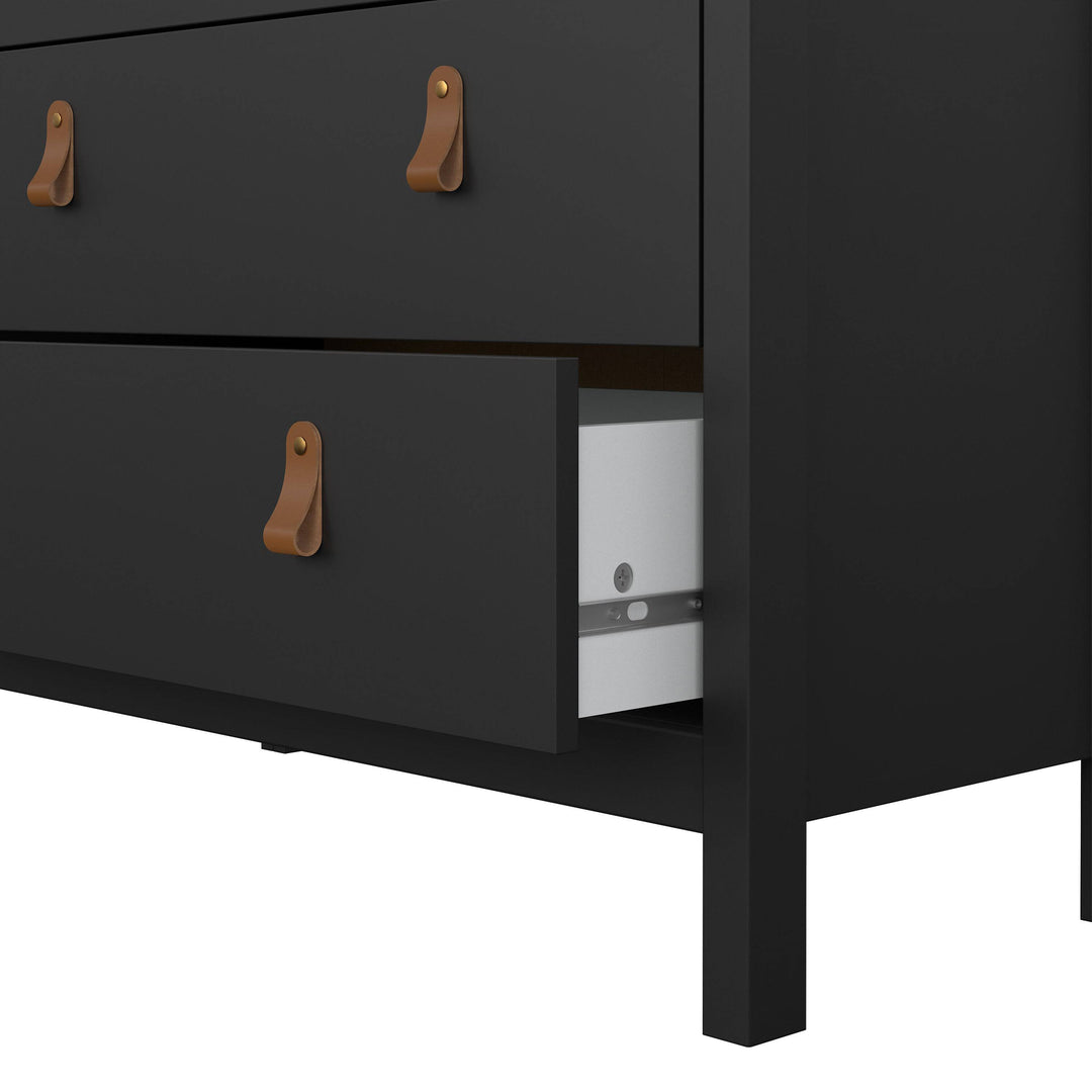 Barcelona Chest 3+2 drawers in Matt Black - TidySpaces