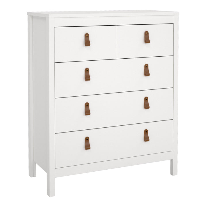 Barcelona Chest 3+2 drawers in White - TidySpaces