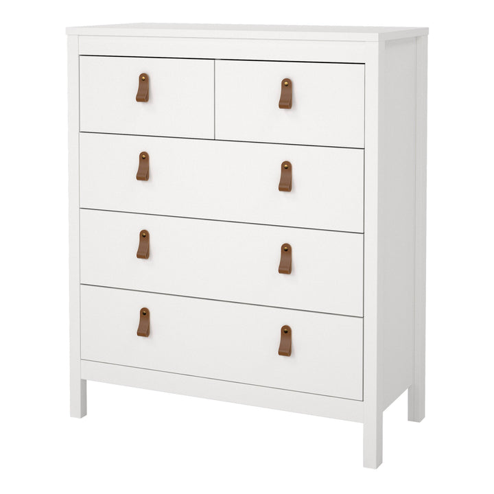 Barcelona Chest 3+2 drawers in White - TidySpaces