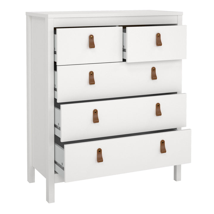 Barcelona Chest 3+2 drawers in White - TidySpaces