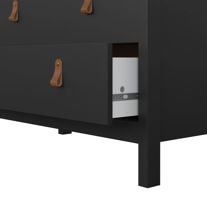 Barcelona Chest 3 drawers in Matt Black - TidySpaces