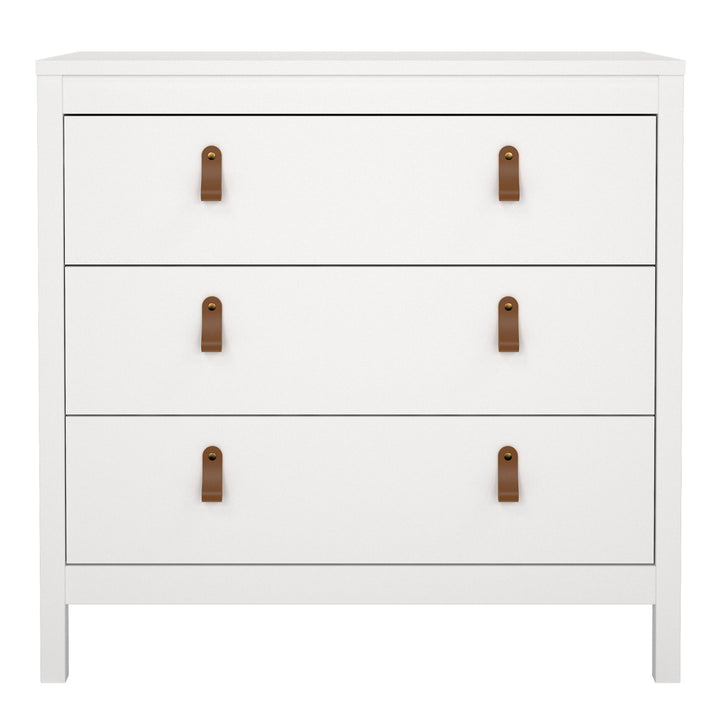 Barcelona Chest 3 drawers in White - TidySpaces