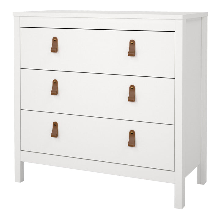 Barcelona Chest 3 drawers in White - TidySpaces