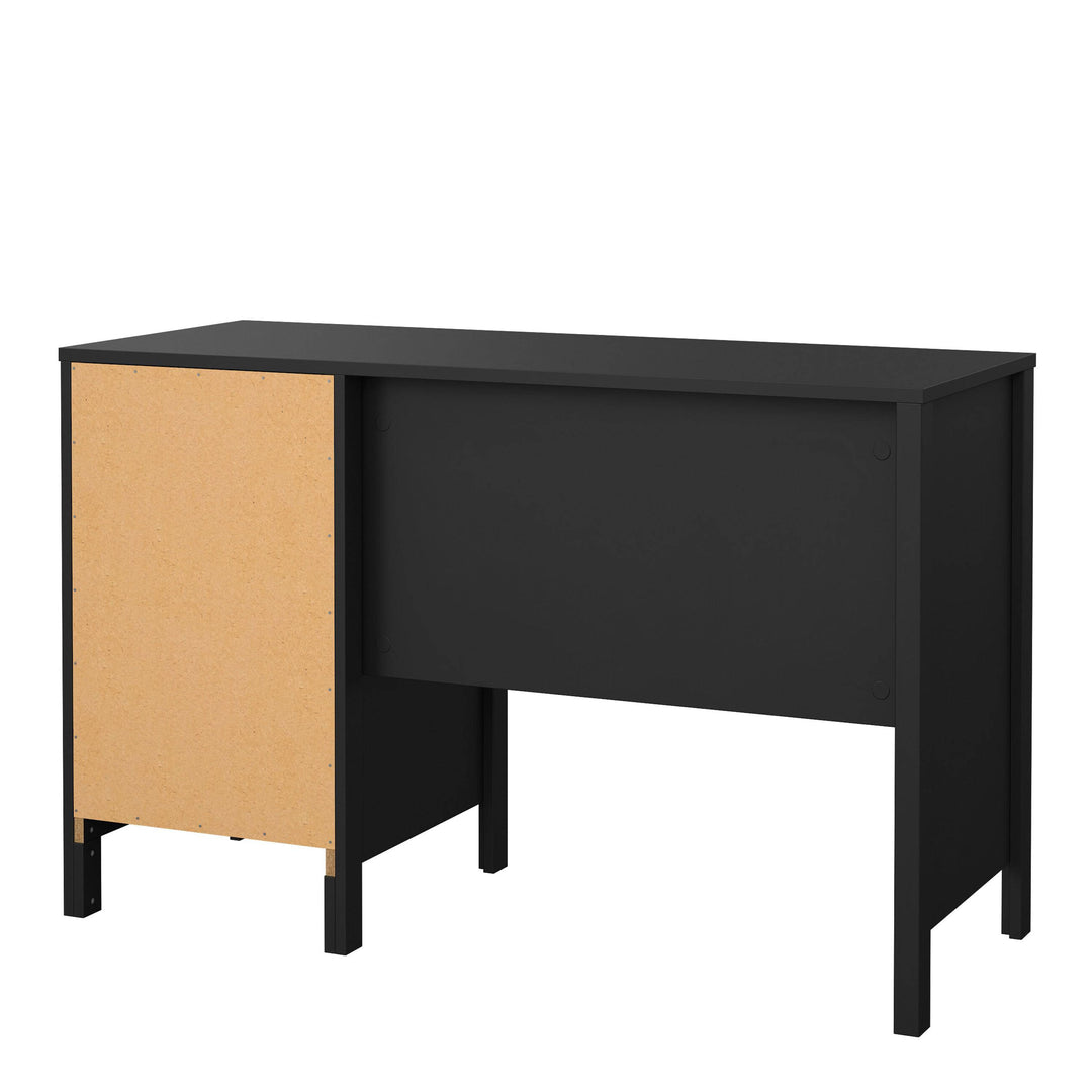 Barcelona Desk 3 drawers Matt Black - TidySpaces