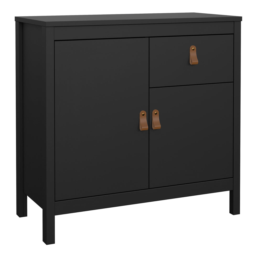 Barcelona Sideboard 2 doors + 1 drawer in Matt Black - TidySpaces