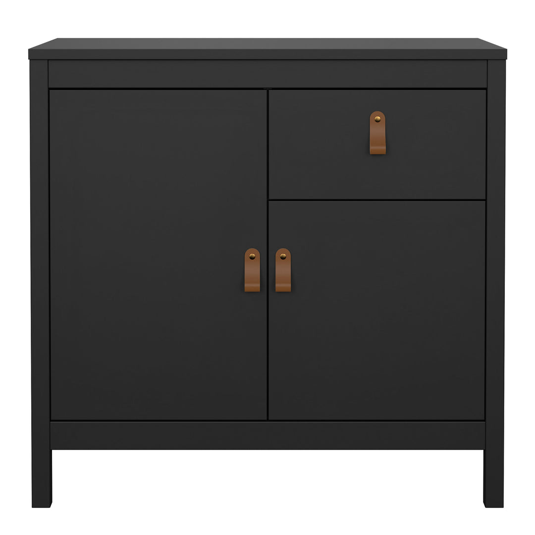 Barcelona Sideboard 2 doors + 1 drawer in Matt Black - TidySpaces