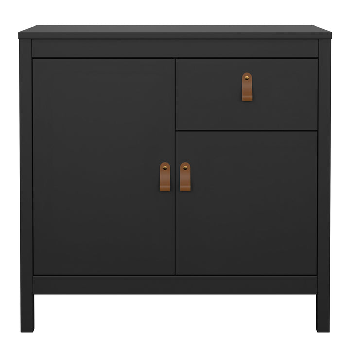 Barcelona Sideboard 2 doors + 1 drawer in Matt Black - TidySpaces