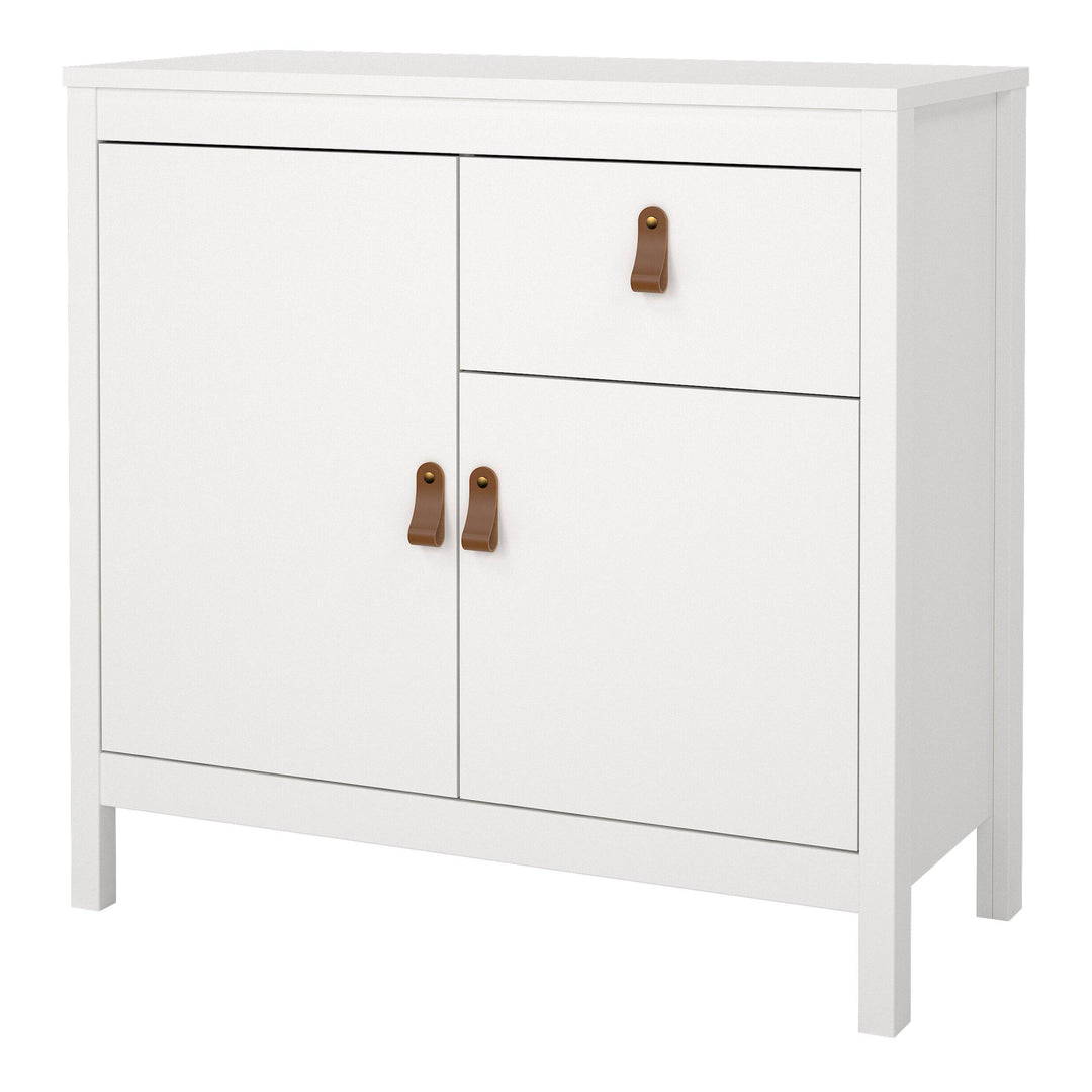 Barcelona Sideboard 2 doors + 1 drawer in White - TidySpaces