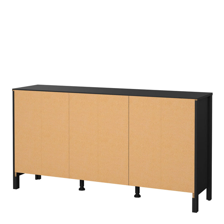 Barcelona Sideboard 2 doors + 3 drawers  in Matt Black - TidySpaces