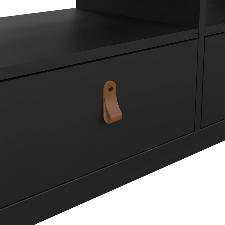 Barcelona Tv-unit 3 drawers in Matt Black - TidySpaces