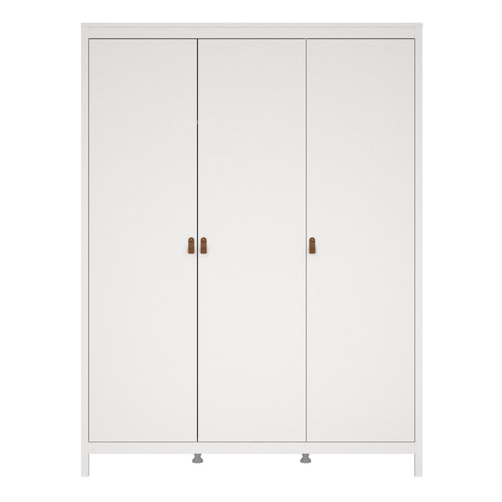 Barcelona Wardrobe with 3 doors in White - TidySpaces