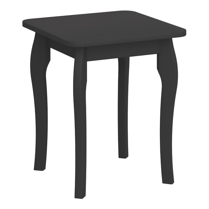 Baroque Stool Black - TidySpaces