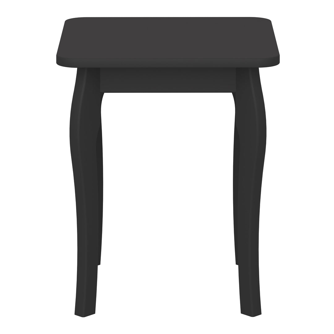 Baroque Stool Black - TidySpaces