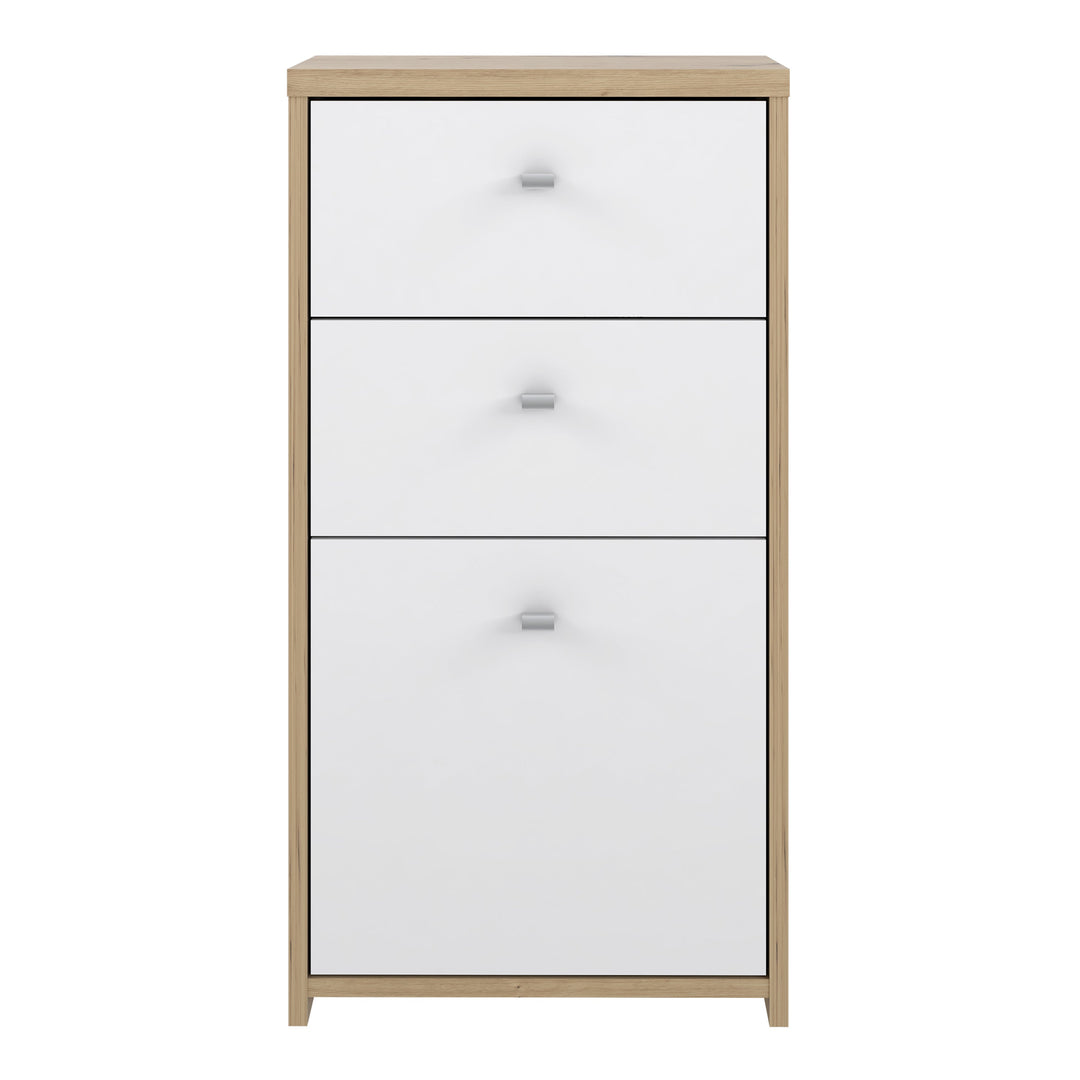 Best Chest Storage Cabinet 2 Drawers 1 Door in Artisan Oak/White - TidySpaces