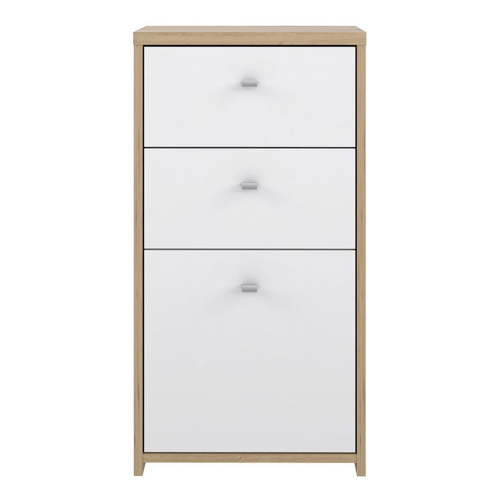 Best Chest Storage Cabinet 2 Drawers 1 Door in Artisan Oak/White - TidySpaces