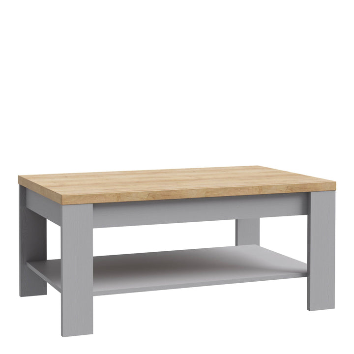 Bohol Coffee Table in Riviera Oak/Grey Oak - TidySpaces