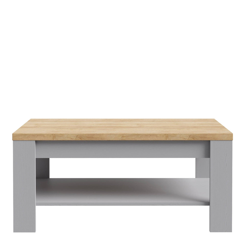 Bohol Coffee Table in Riviera Oak/Grey Oak - TidySpaces