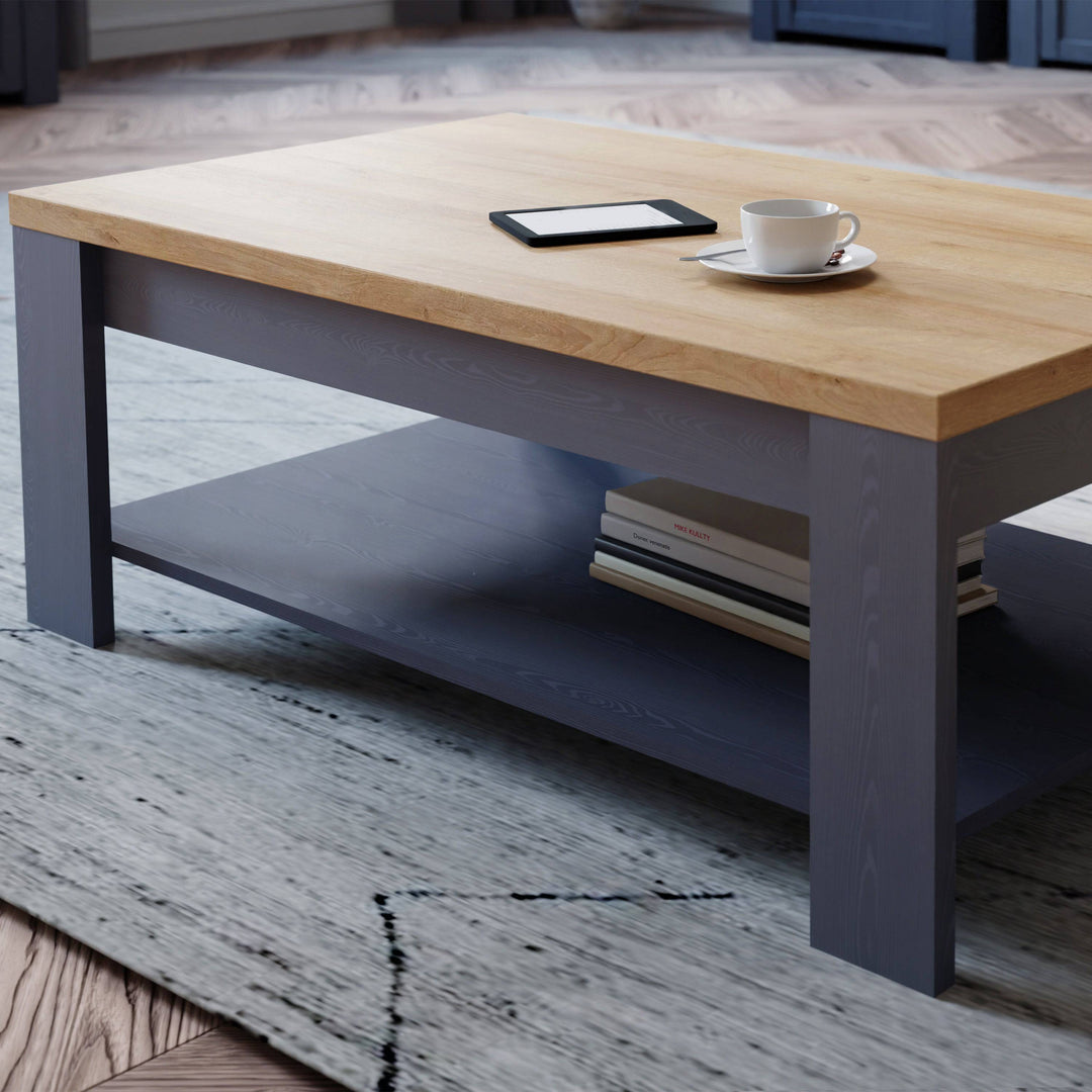 Bohol Coffee Table in Riviera Oak/Navy - TidySpaces