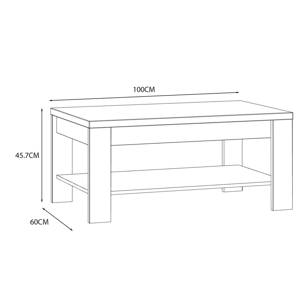 Bohol Coffee Table in Riviera Oak/Navy - TidySpaces