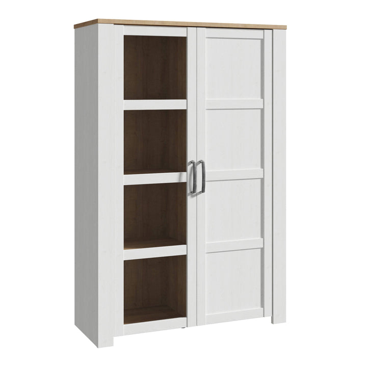 Bohol Display Cabinet in Riviera Oak/White - TidySpaces