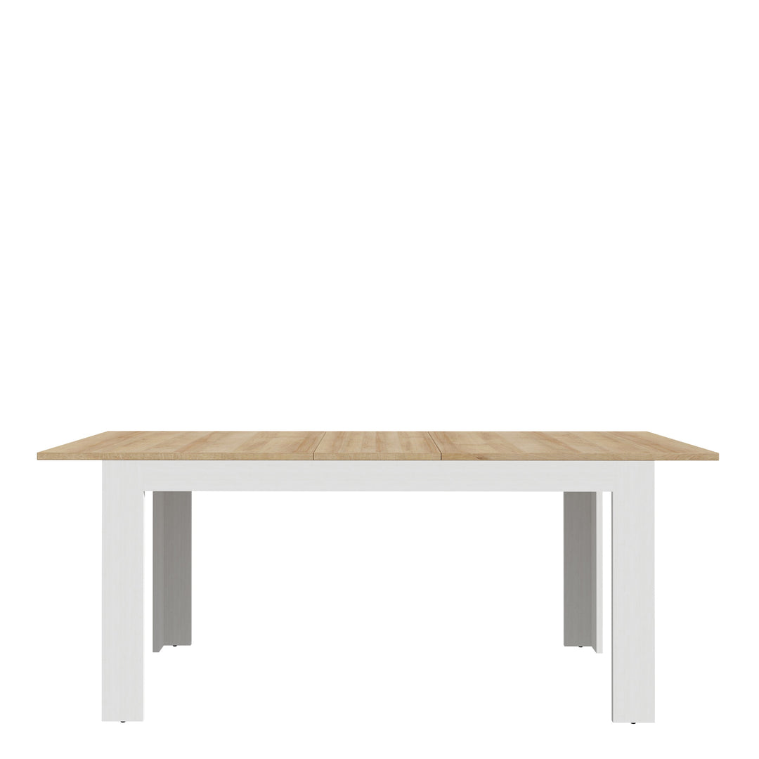 Bohol Extending Dining Table in Riviera Oak/White - TidySpaces