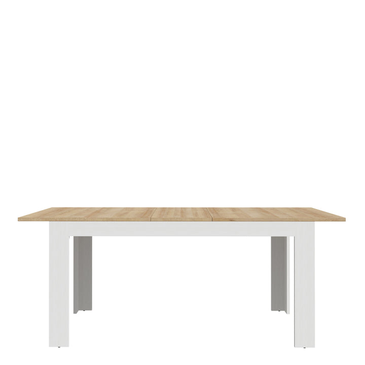 Bohol Extending Dining Table in Riviera Oak/White - TidySpaces