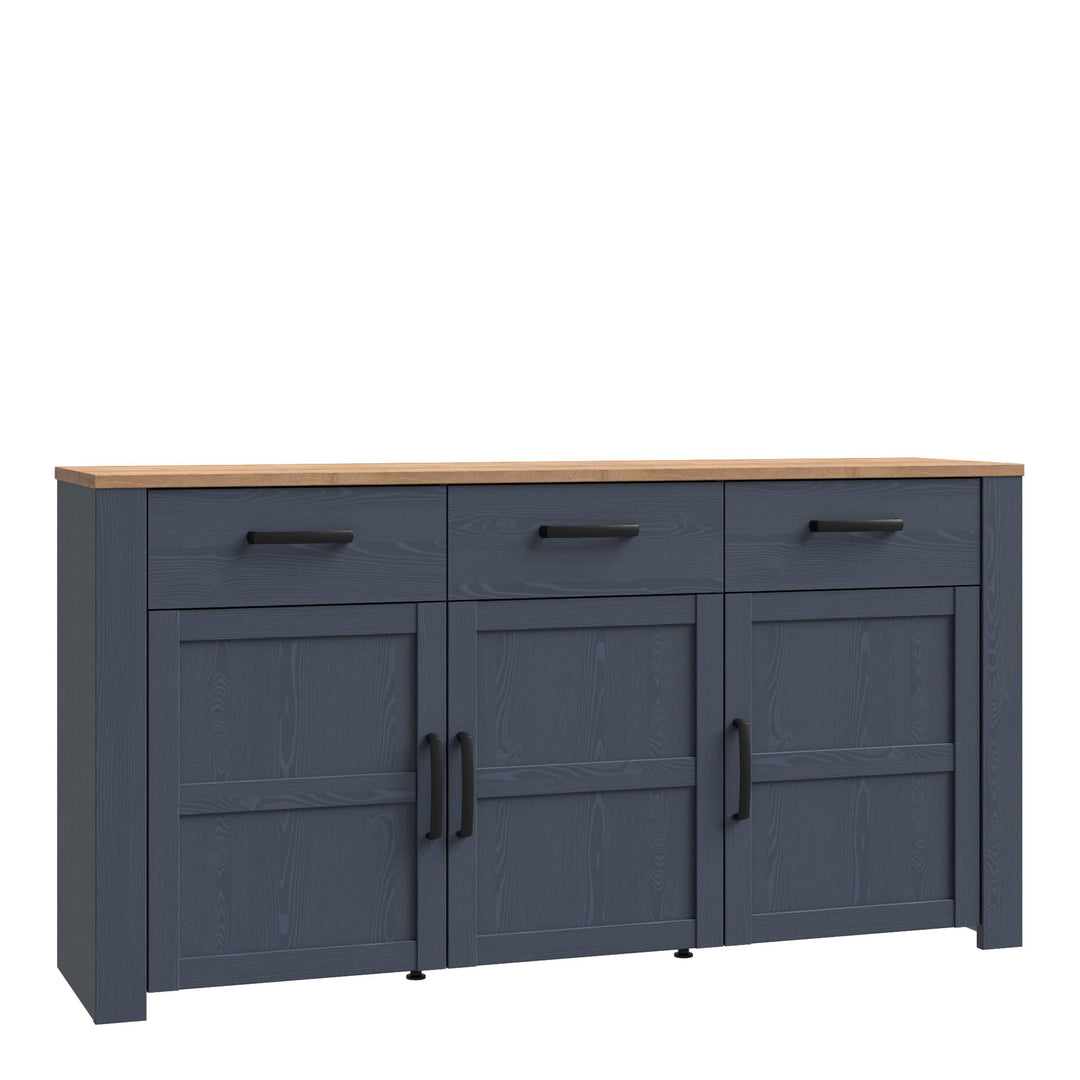 Bohol Sideboard in Riviera Oak/Navy - TidySpaces