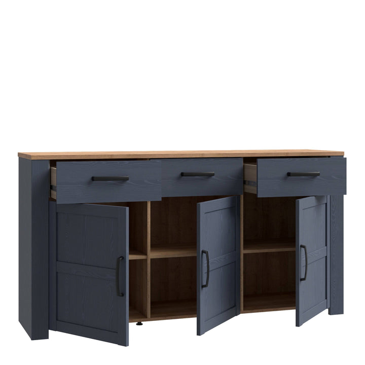 Bohol Sideboard in Riviera Oak/Navy - TidySpaces