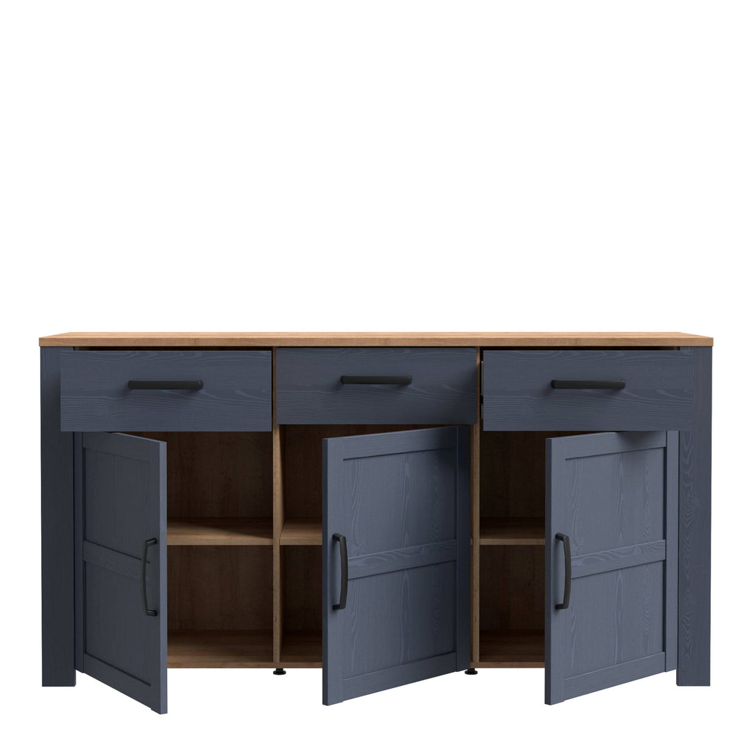 Bohol Sideboard in Riviera Oak/Navy - TidySpaces