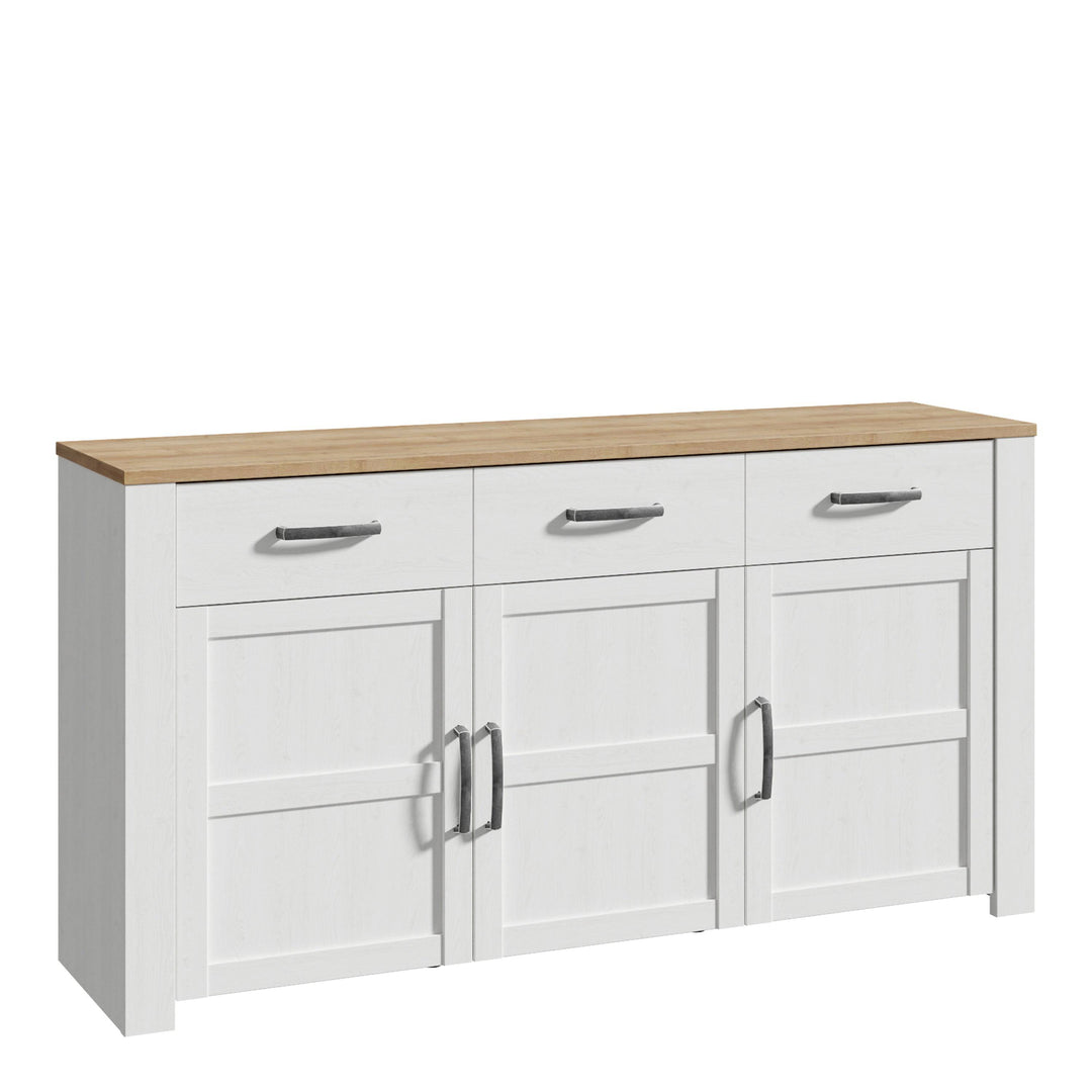 Bohol Sideboard in Riviera Oak/White - TidySpaces