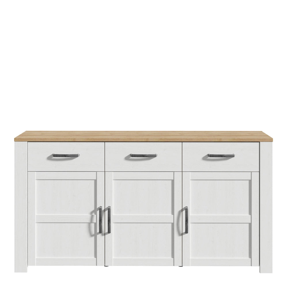 Bohol Sideboard in Riviera Oak/White - TidySpaces