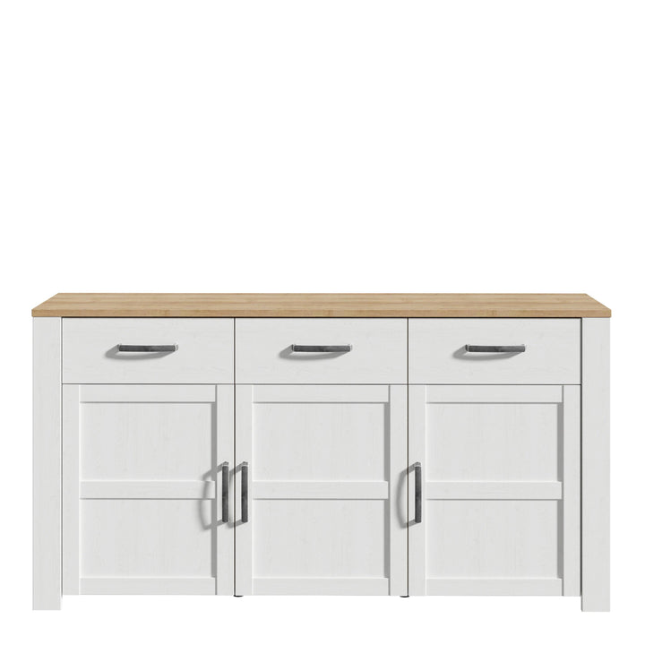 Bohol Sideboard in Riviera Oak/White - TidySpaces