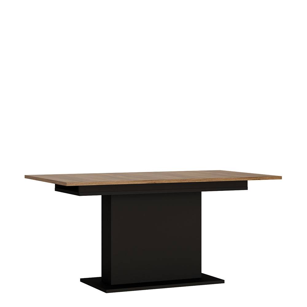 Brolo Extending Dining table in Walnut and Black - TidySpaces