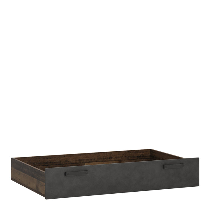 Brooklyn Underbed Drawer in Walnut and Dark Matera Grey - TidySpaces