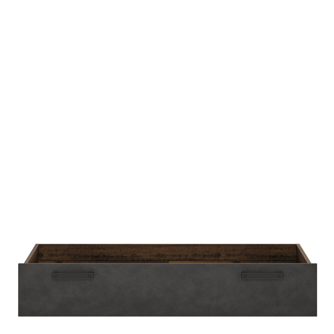 Brooklyn Underbed Drawer in Walnut and Dark Matera Grey - TidySpaces