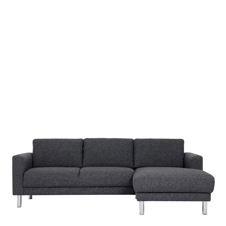 Cleveland Chaiselongue Sofa (RH) in Nova Anthracite - TidySpaces