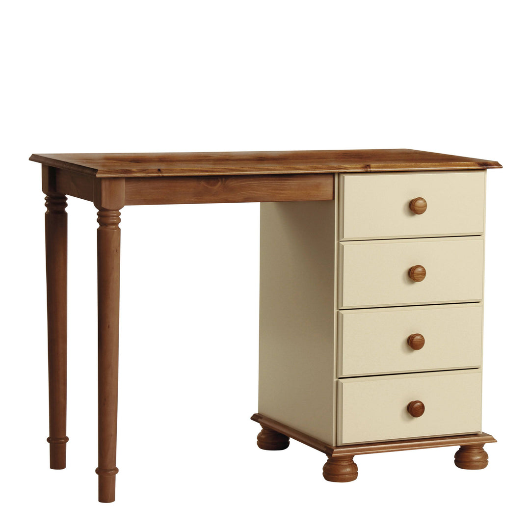 Copenhagen Single Dressing Table in Cream/Pine - TidySpaces