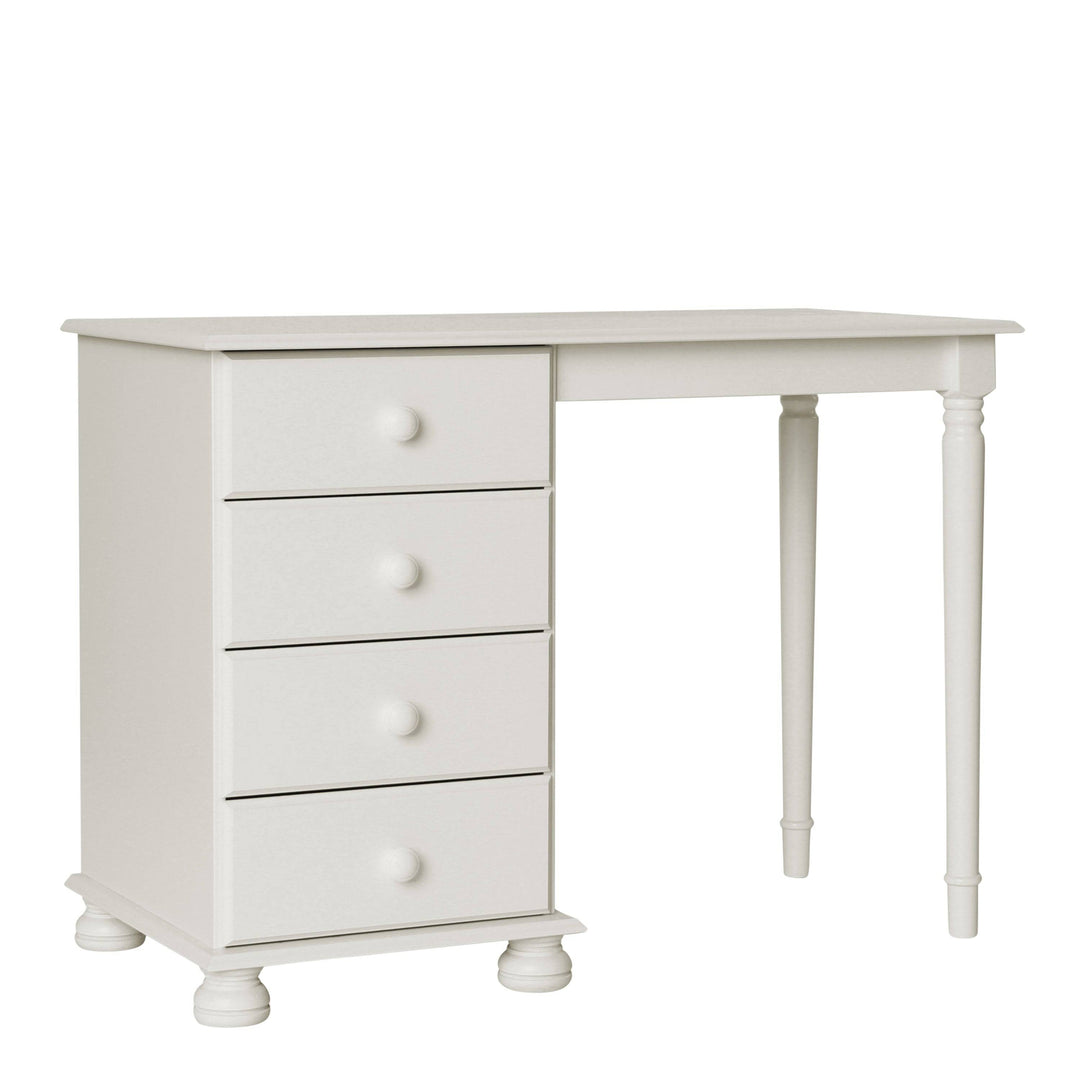 Copenhagen Single Dressing Table in White - TidySpaces