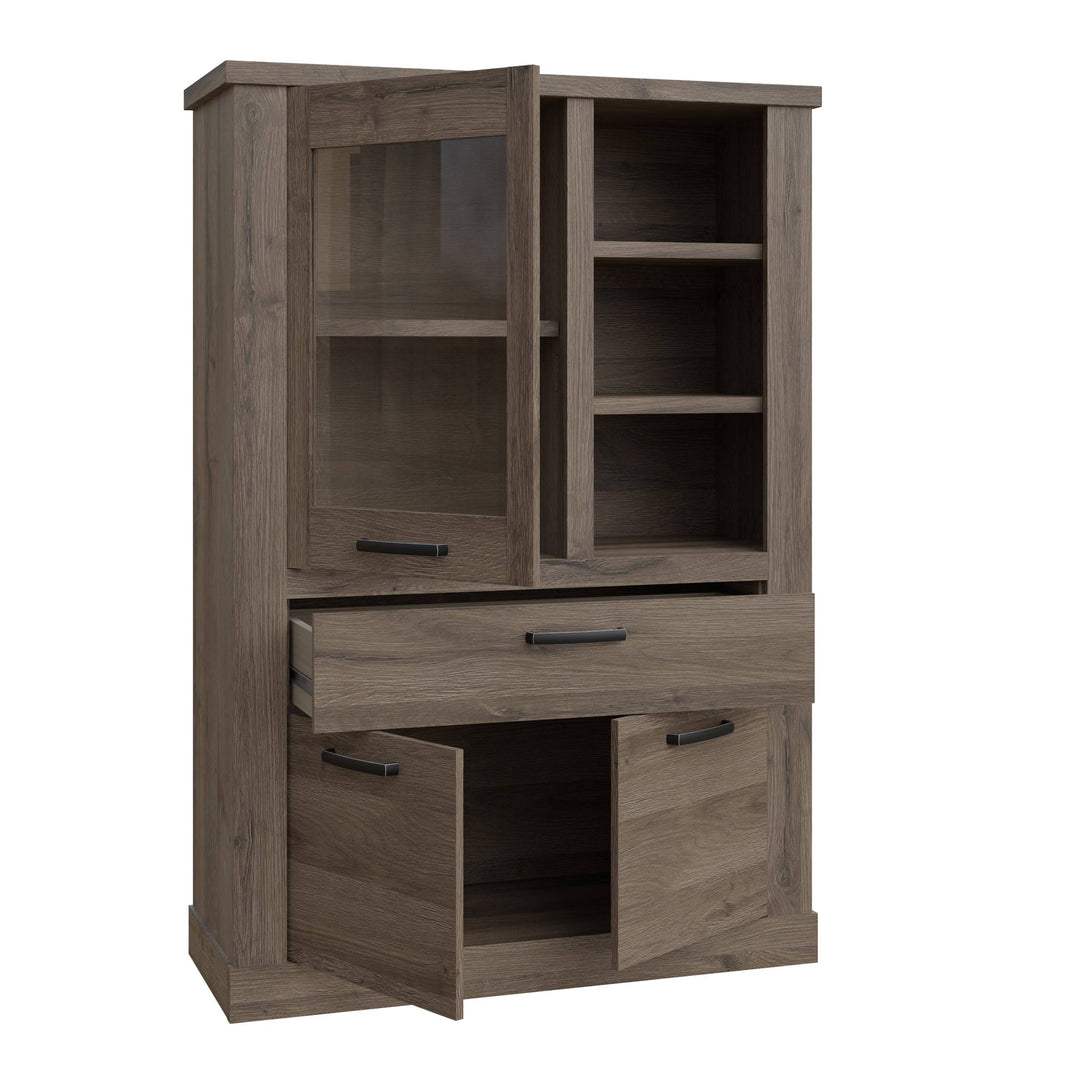 Corona Display Cabinet in Tabak Oak - TidySpaces