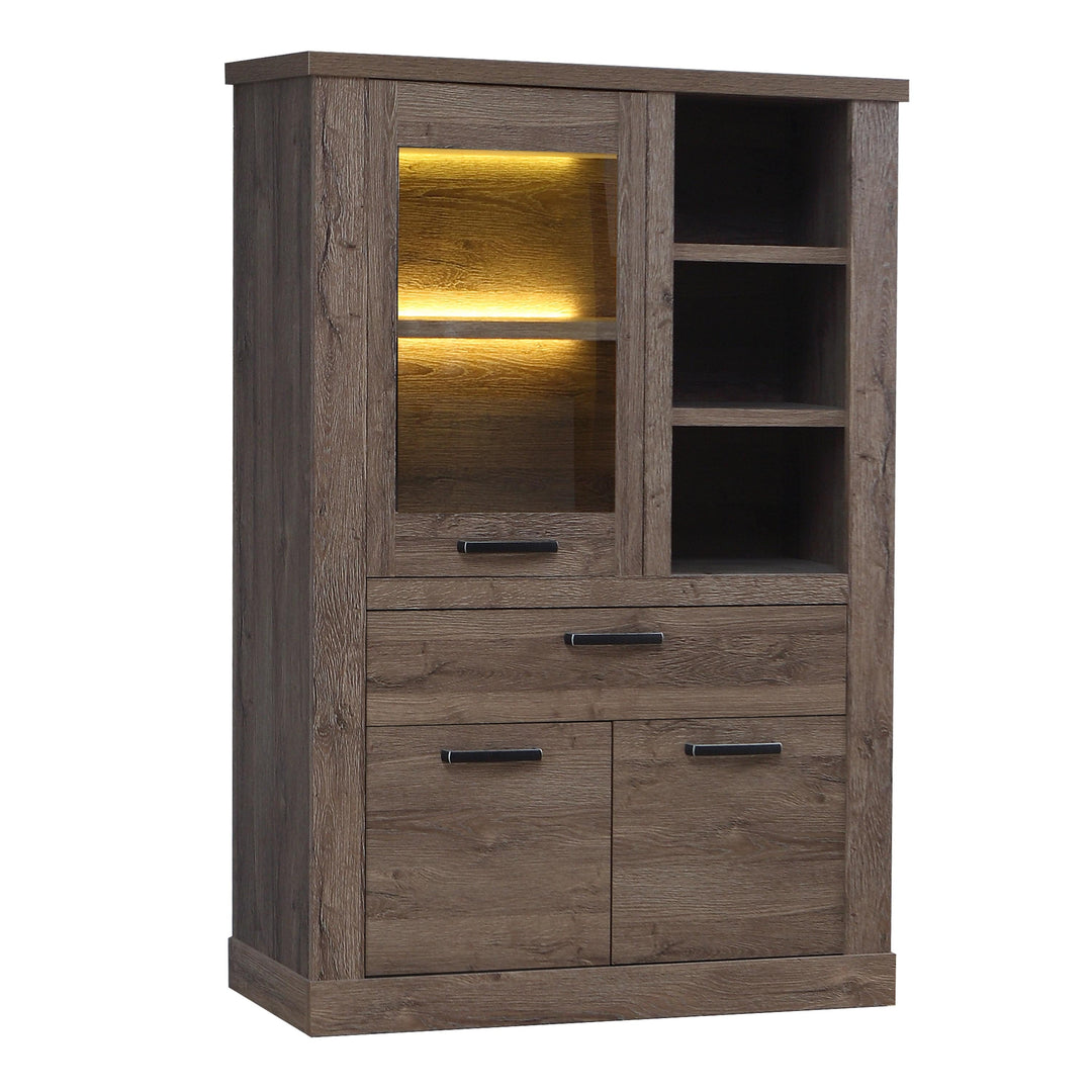 Corona Display Cabinet in Tabak Oak - TidySpaces