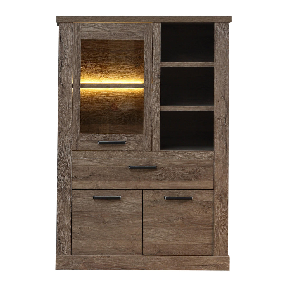 Corona Display Cabinet in Tabak Oak - TidySpaces