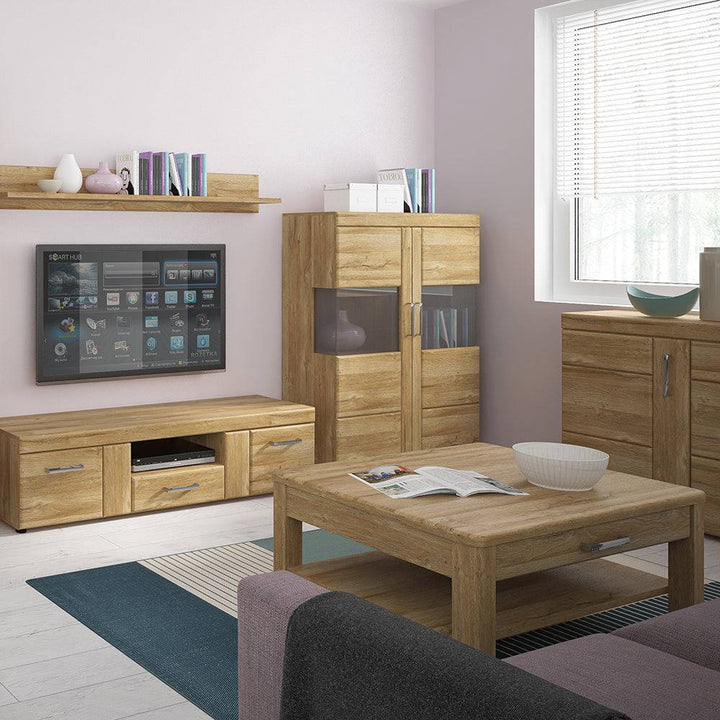 Cortina 1 drawer coffee table in Grandson Oak - TidySpaces