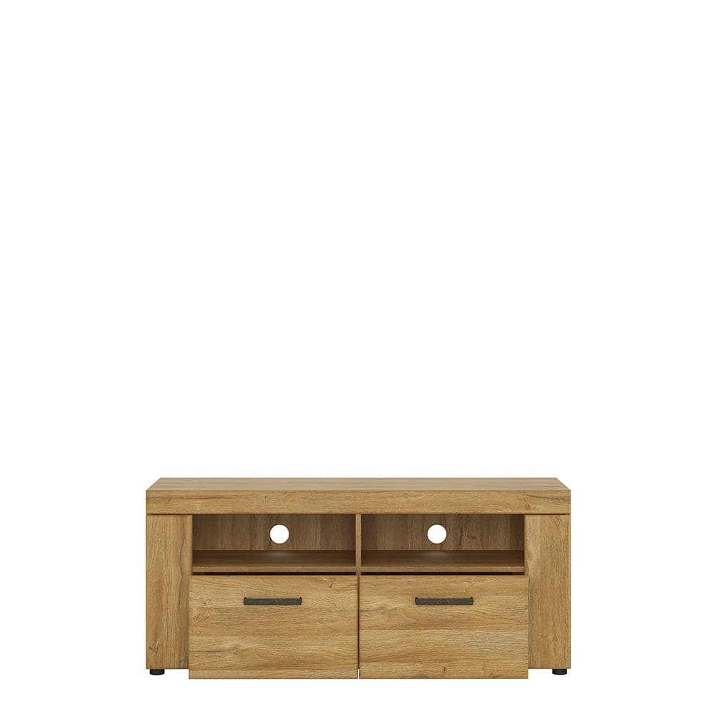 Cortina 2 drawer TV cabinet in Grandson Oak - TidySpaces