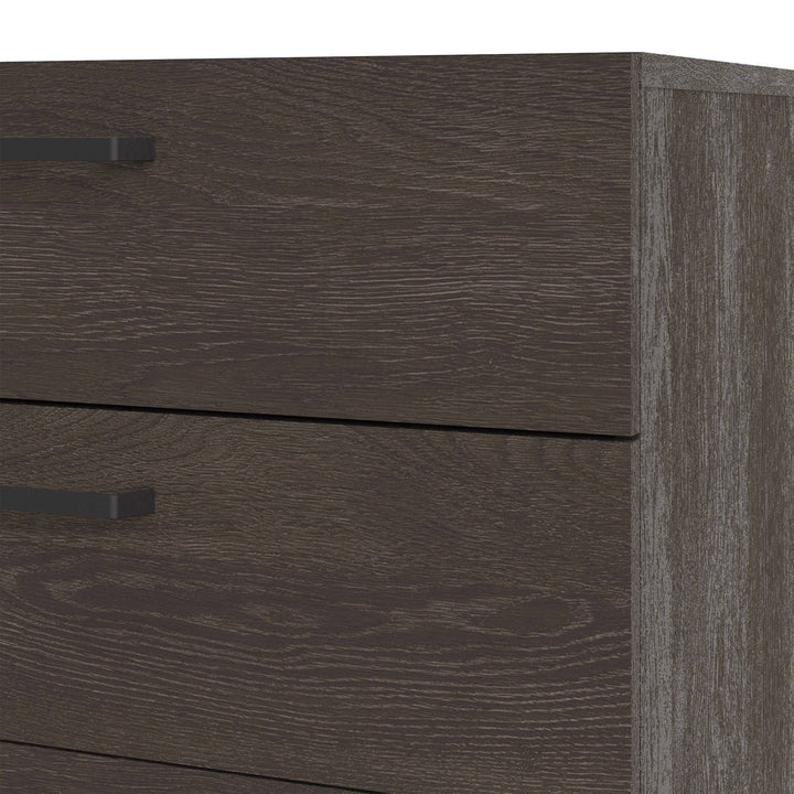 Dallas Double dresser 8 drawers Rovere Gessato Dark Oak - TidySpaces