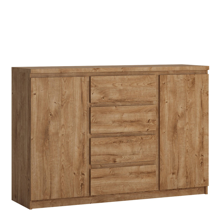 Fribo 2 door 4 drawer  sideboard in Oak - TidySpaces