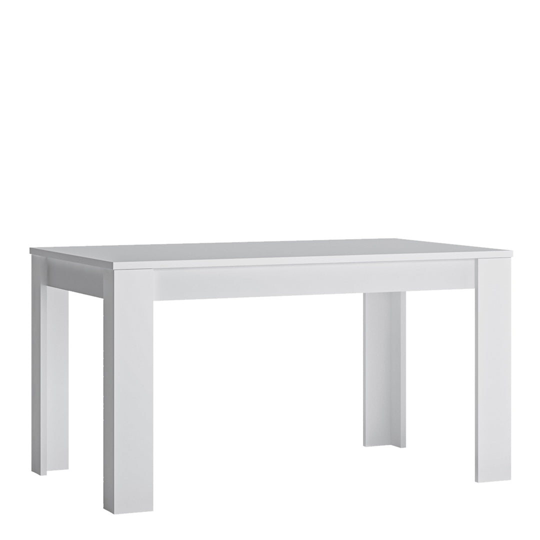 Fribo extending dining table 140-180cm in White - TidySpaces